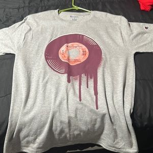 Men’s grey champion t shirt , size medium